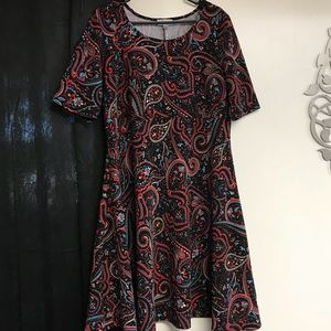 Dark Paisley, Fit N’ Flare, Midi Dress